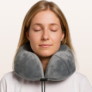 Oreiller de voyage en mousse à mémoire de forme respirante à rebond lent, soutien du cou et du menton, bon marché, OEM, adapté aux <span class=keywords><strong>voyages</strong></span> - Product Image 3