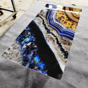 <span class=keywords><strong>Dalle</strong></span> <span class=keywords><strong>en</strong></span> porcelaine de marbre gris 1200x2400mm avec or brillant, carreaux de fond de mur polis de luxe pour la décoration intérieure - Product Image 5