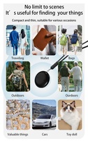Traceur intelligent double système compatible avec Apple Find My et Android Google Find Hub, étui magnétique, localisateur Bluetooth pour animaux de compagnie et clés
