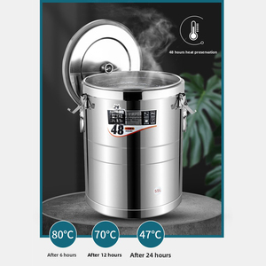 Nhà Hàng Thương Mại Hai Lớp Thép Không Gỉ Xô Đá Bọt Cách Nhiệt Nước Giải Khát Bồn Lạnh Lưu Trữ Đảng Đậu Nành Đồ Uống - Product Image 2