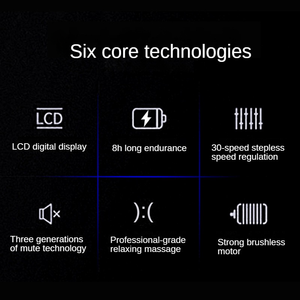 Pistola masajeadora para uso doméstico, dispositivos inteligentes, vibrador muscular de tejido profundo, terapia, pistola de masaje relajante para el dolor de espalda - Product Image 4