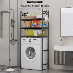 Estante de baño de Metal multifuncional de 3 capas, almacenamiento de baño, velero, balcón, lavadora, estante, suelo, organización del hogar - Product Image 2