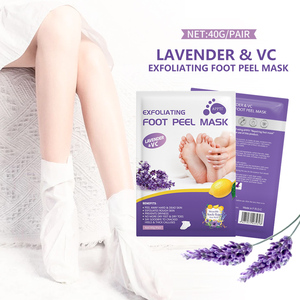 Masker kaki Lavender grosir, dengan mentega Shea dan Vitamin C pengelupasan pelembab perawatan kaki perawatan kaki halus dan lembut - Product Image 3