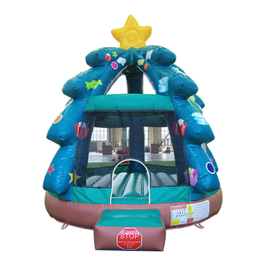 WINSUN Château gonflable commercial d'extérieur pour enfants, trampoline arbre de Noël en PVC, certifié CE, sans plomb, ignifuge, facile à monter - Product Image 1
