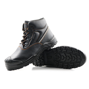 OEM S3 nuovi stivali da lavoro di sicurezza da uomo in pelle con punta in acciaio costruzione per scarpe Safty da uso in fabbrica - Product Image 5