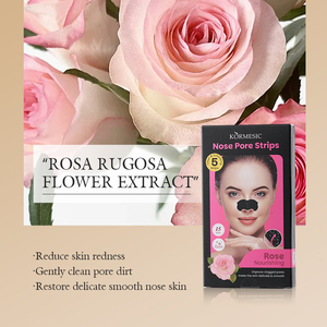 KORMESIC - Tiras Nasales de Carbón de Bambú y Rosa (5 Unidades) para Limpiar, Exfoliar, Reducir Poros y Nutrir la Piel - Product Image 5