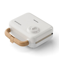 Machine à sandwich électrique portable double plaque antiadhésive RSC Wholesale avec minuteur, multifonction, pour gaufres et petit-déjeuner