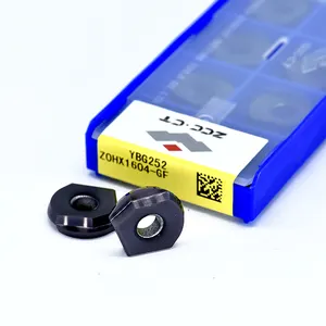 Herramientas de corte CNC ZCCCT ZOHX YBG252, insertos de fresa de 30mm para un corte eficiente, para un corte eficiente, de 21-30 cm