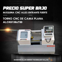 Petit tour CNC de précision à double broche Takisawa 6 axes bon marché avec chargeur de barre et lit plat CK6136 tour CNC à plat
