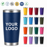 Mug isotherme en acier inoxydable blanc de 20 oz avec couvercle, gobelet de voyage pour sublimation, idéal pour le camping, le vin, le thé et le café
