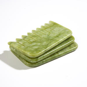 Xiu Yan <span class=keywords><strong>Jade</strong></span> vert peigne <span class=keywords><strong>Jade</strong></span> pierre grattage outil de <span class=keywords><strong>Massage</strong></span> Gua Sha conseil <span class=keywords><strong>Jade</strong></span> peigne - Product Image 3