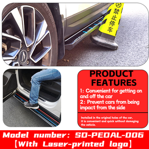 Pedana Laterale Universale in Lega di Alluminio di Alta Qualità, Antiscivolo, Set Completo per Auto - Product Image 5
