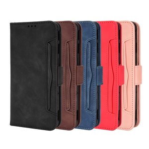 Funda de cuero tipo cartera con múltiples ranuras para tarjetas y diseño de rayas para <span class=keywords><strong>ZTE</strong></span> Nubia <span class=keywords><strong>Red</strong></span> <span class=keywords><strong>Magic</strong></span> <span class=keywords><strong>7S</strong></span> <span class=keywords><strong>Pro</strong></span>. - Product Image 6