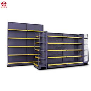 Étagère de supermarché de vente au détail d'épicerie de haute qualité étagère de magasin étagère de supermarché gondole en métal réglable - Product Image 4