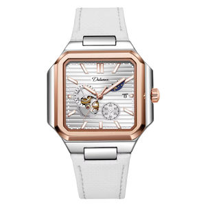 Montre automatique tendance à phase de lune luminescente, étanche, avec bracelet en plastique personnalisé, logo tendance, vente chaude pour homme - Product Image 1