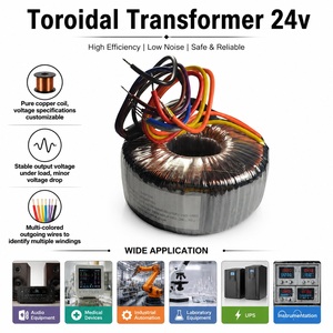 Transformador Toroidal <span class=keywords><strong>de</strong></span> 160VA, 115V a 24V, Transformador Reductor <span class=keywords><strong>de</strong></span> Potencia para Uso Médico, Industrial y <span class=keywords><strong>de</strong></span> Audio, Transformador Personalizado - Product Image 1