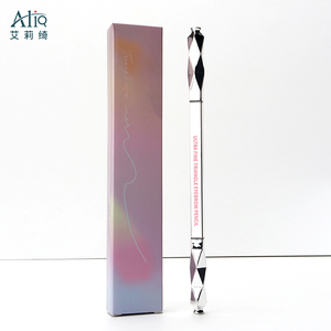 Personalizado coreano de doble cabeza Micro ojo lápiz de cejas marcador con 2 en 1 Etiqueta Privada triángulo de 1,5mm cejas lápiz con cepillo - Product Image 6
