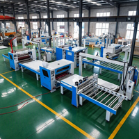 Ligne de laminage automatique pour bois, MDF, contreplaqué, papier adhésif, PVC brillant, colle thermofusible PUR