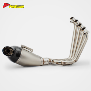 Nouveau système d'échappement complet à montage bas pour moto Honda CB650R 2021-2025, embout en acier inoxydable, collecteur 4-into-2, <span class=keywords><strong>DB</strong></span> <span class=keywords><strong>Killer</strong></span> <span class=keywords><strong>amovible</strong></span> - Product Image 1