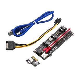 Tarjeta elevadora VER006S PCI-E, Cable USB 100, 30CM, 60CM, 3,0 CM, PCI Express, 1X a 16X, extensor, adaptador PCIe para GPU