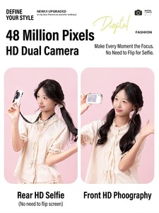 Vente Flash 2026 Y08 180 °   Appareil photo numérique HD CCD à écran rotatif avec double objectif selfie pour capturer les moments de réunion de famille, de vacances et de fêtes au quotidien - Product Image 3
