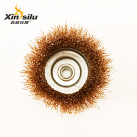 Brosse à fil métallique torsadée et ondulée pour meuleuse d'angle, brosse rotative en acier pour nettoyer et polir les surfaces métalliques