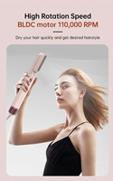 Nouveau design, sèche-cheveux multifonction 7-en-1 avec embouts interchangeables, diffuseur en plastique, pour cheveux raides et bouclés