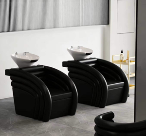 Venta Directa de Fábrica: Sillón de Lavacabezas de Lujo Ligero Especial para Salones de Belleza con Lavabo de Cerámica y Silla Reclinable - Product Image 3