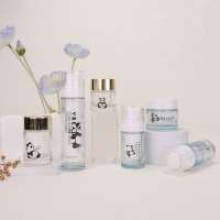 Ensemble de flacons et pots en verre à double paroi sans air - 15 ml 30 ml 50 ml Emballage cosmétique