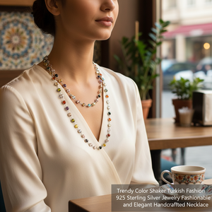Collier tendance en argent sterling 925, style turc, élégant et fait main - Product Image 3
