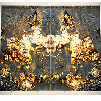 Dalle de marbre blanc Onyx Pandora rétroéclairée, carrelage de marbre Patagonia, pierre naturelle polie moderne de luxe, brésilienne