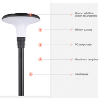 Lampe de jardin solaire étanche pour l'extérieur de la maison
