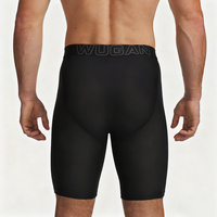 Boxers Premium pour Hommes Respirants Taille Mi-Haute Anti-Humidité Rafraîchissants Soutien Musculaire Athlétique avec Poche de Maintien Course et Entraînement