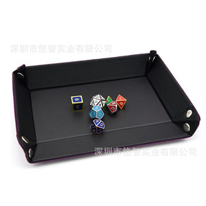 Bandejas de almacenamiento creativas y recipientes para dados de cuero PU, ideales para bares, discotecas y como organizadores de regalos. - Product Image 4