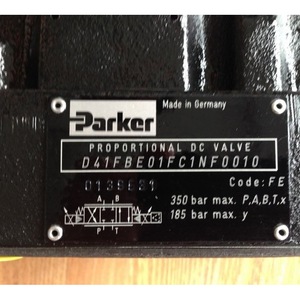 วาล์วควบคุมไฮดรอลิก Parker Proportional DC รุ่น D41FBE01FC1NF0010 แรงดันสูงสุด 350 บาร์ - Product Image 1