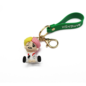 Porte-clés kpop personnalisé en pvc, 13mm, Bangtan boys, personnages de dessin animé 3D, ganting, bonla - Product Image 2