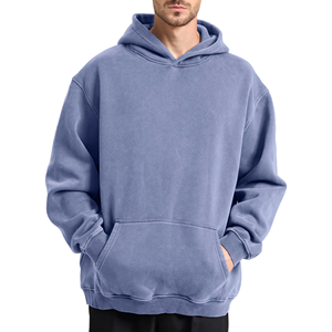 Sweat-shirts personnalisés 100 % coton mélangé pour hommes, poids lourd, manches longues, pour l'hiver et les activités de plein air, faible MOQ, conception OEM - Product Image 6