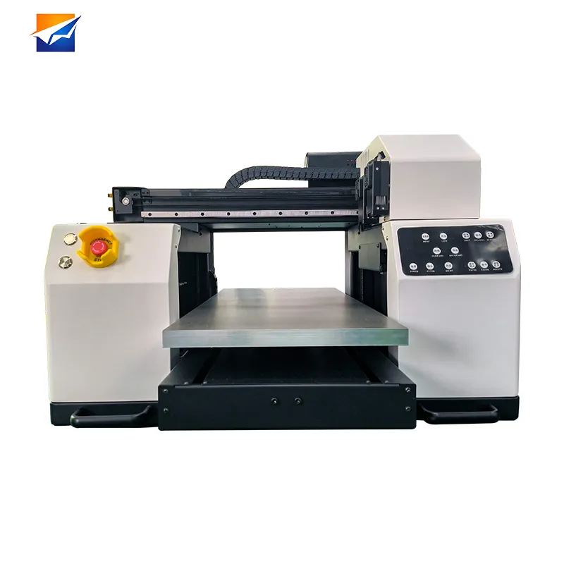 Los mejores productos nuevos de la impresora Uv de escritorio ZYJJ con dos cabezales de impresora XP600 Impresión de barniz de cinco colores Varios objetos