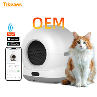 Caja de arena OEM 72L para gatitos, solución autolimpiante sin olor, aplicación Tuya, caja de arena inteligente para gatos, robot de inodoro, cajas de arena autolimpiables