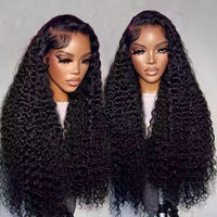 Perruques sans colle en cheveux humains, densité 180%, perruque frontale HD en dentelle, cheveux vierges indiens bruts, perruques SDD vietnamiennes brutes pour femmes noires