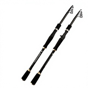 Canne à pêche télescopique Soft Tune en fibre de carbone, 1,83,6 mètres, <span class=keywords><strong>5</strong></span> sections, dureté souple, pour la pêche en mer et en lac - Product Image 1