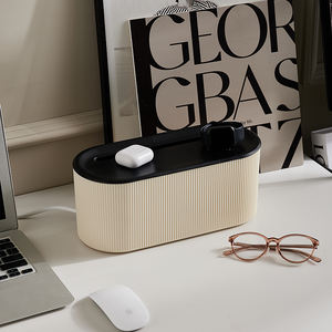 Multifunctional Rectangle PP <strong>Storage</strong> <strong>Box</strong> with Card Slot Wire Patch Board &amp; <strong>Cable</strong> Management Bin - Product Image 5