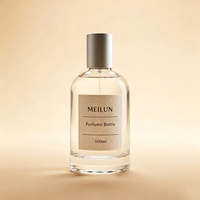 Vente flash - Flacon de parfum en verre cylindrique de 30 ml, 50 ml, 100 ml - Col de 15 mm - Fond épais - Flacon pulvérisateur en verre avec boîte personnalisée