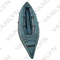 MOQ1 Kayak gonflable bon marché en gros 2 personnes canoë Kayak PVC ponton bateau à vendre