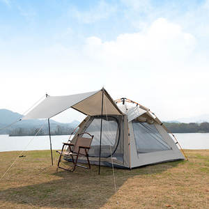 <span class=keywords><strong>Tente</strong></span> en tissu Oxford monocouche, installation automatique quatre saisons, <span class=keywords><strong>moustiquaire</strong></span> extérieure, sans installation, camping portable, 2, 3, 4 personnes - Product Image 1