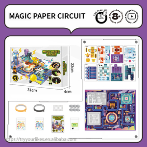 Ept noveltier trò chơi đồ chơi Montessori chiếu sáng tương lai đô thị ma thuật Bảng giấy mạch tự làm đồ chơi cho trẻ em - Product Image 5