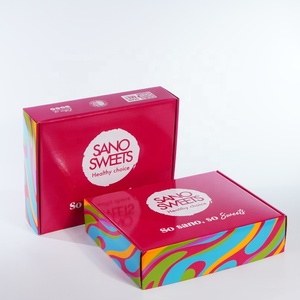Cajas dulces personalizadas de macarrones y Brownie Paquete de papel ecológico personalizado Cajas de cartón de envío - Product Image 3