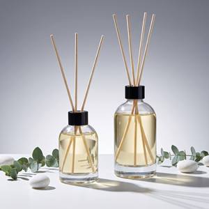 Handmade Apothecary Style <b>Reed</b> <b>Diffuser</b> Clear Glass Bottle For Aesthetic Gifting Bulk Custom Logo With <b>Black</b> Screw Cap Box - Product Image 1