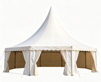 Tente de réception pour événements, mariages et banquets, en PVC blanc, imperméable, triple couche, quatre saisons, pour 50 à 200 personnes