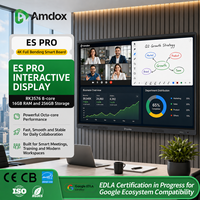 Pizarra Interactiva Inteligente con Sistema Android Windows, Cámara IA de 48MP, Pantalla Táctil de 40 Puntos, 65/75/86 Pulgadas, 4K, para Enseñanza en el Aula
